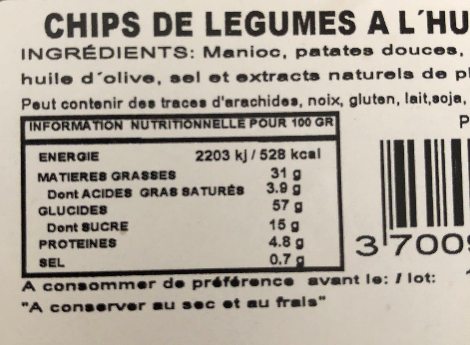Open Food Facts Chips de legumes packshot