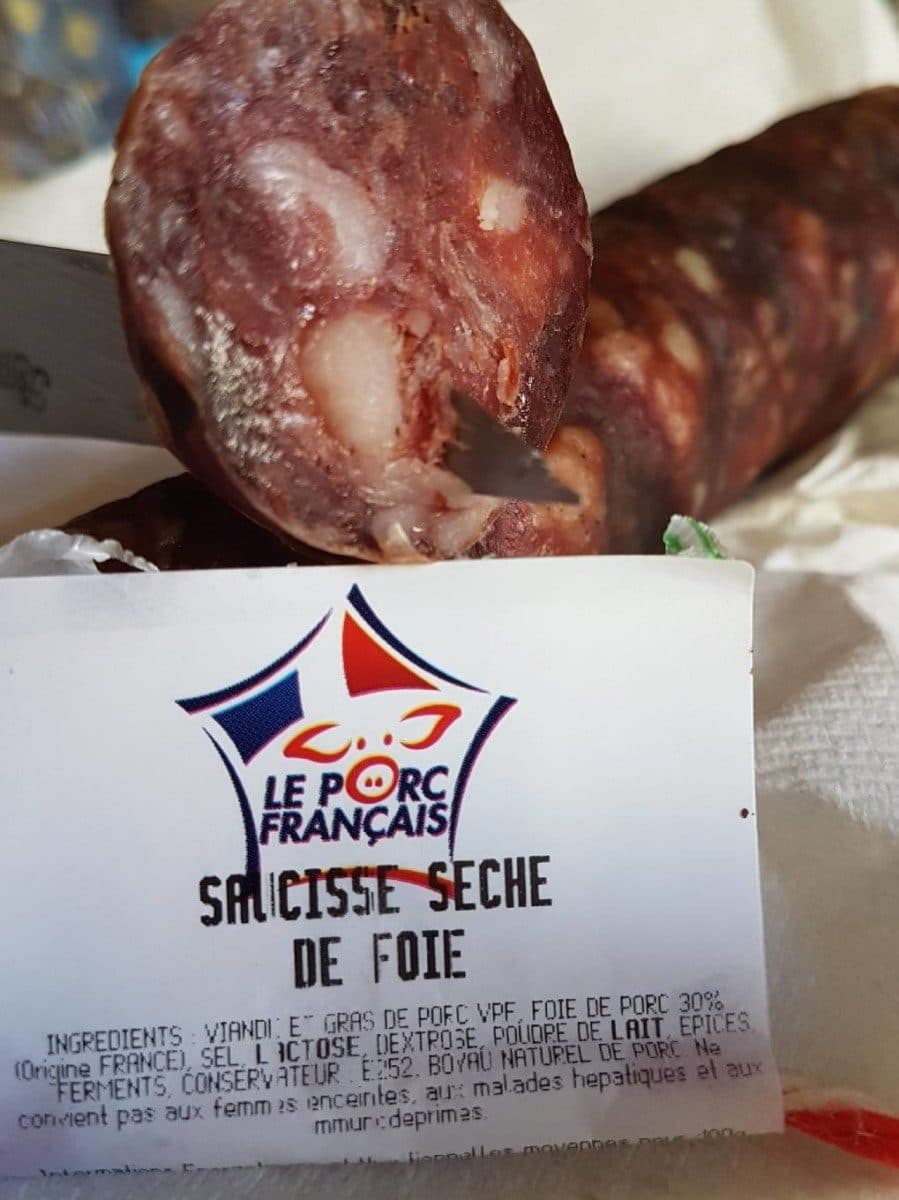 Open Food Facts Saucisse sèche de foie packshot