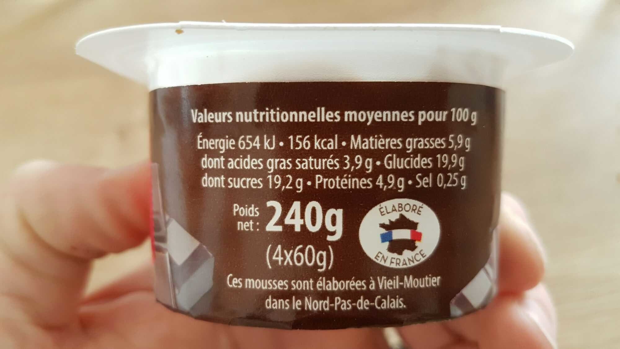 doux secrets Mousse chocolat noir packshot