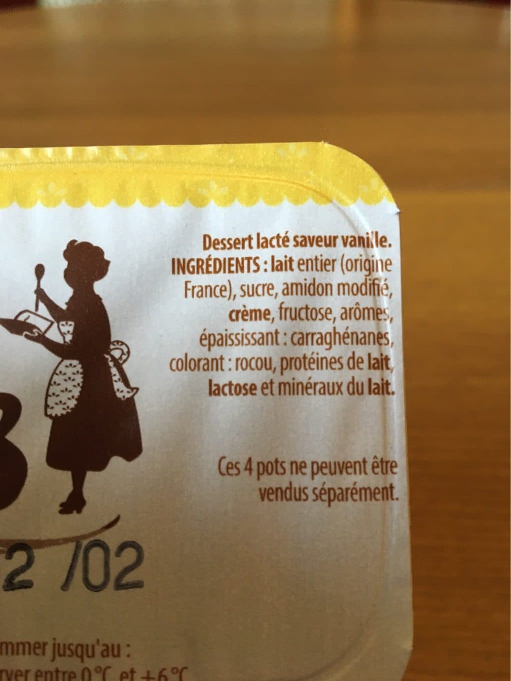 Doux Secrets Creme dessert saveur vanille packshot
