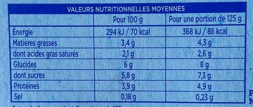 Les 4 Pis Yaourts Brassés Nature au Lait Entier packshot