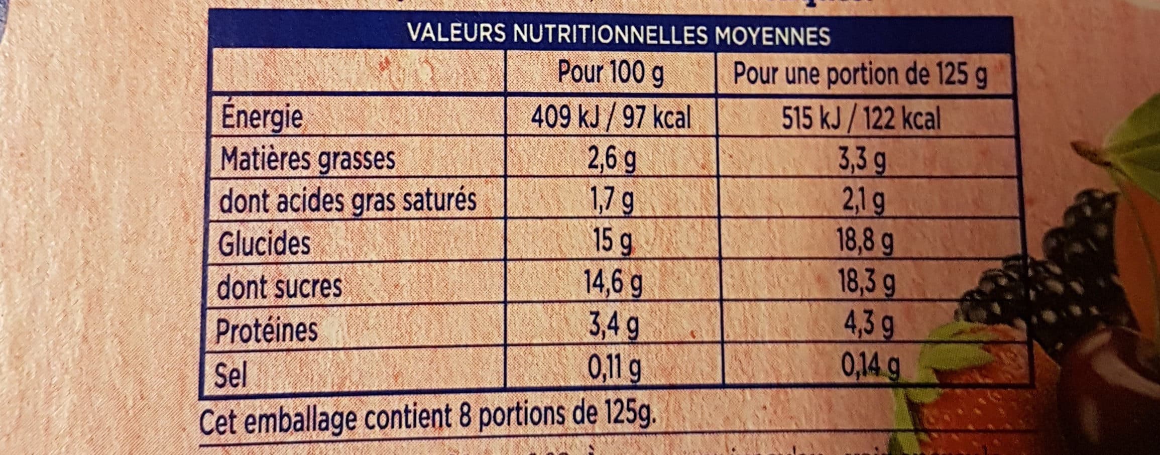 Les 4 Pis Yourts Aux Fruits Avec Morceaux packshot