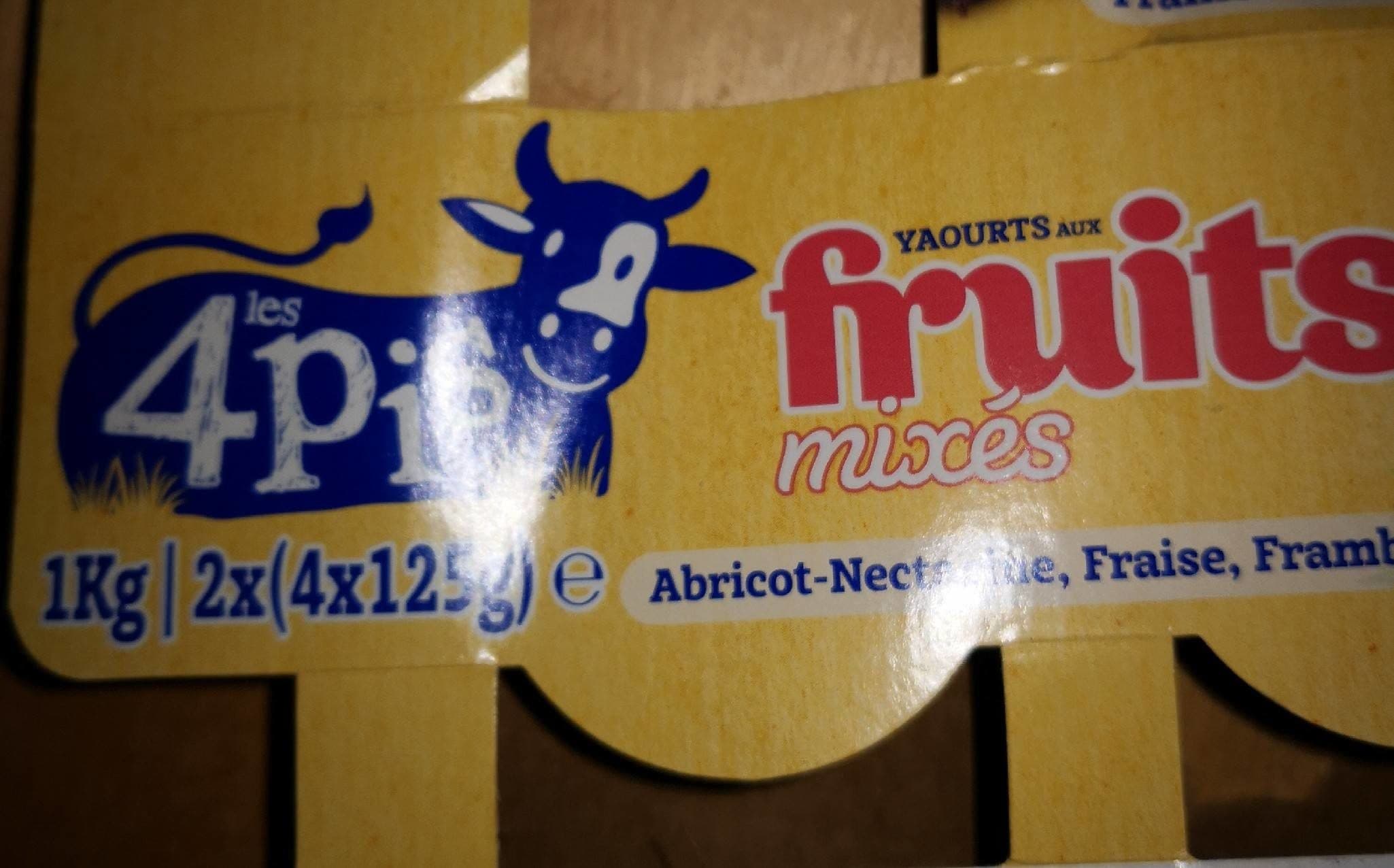 Les 4 Pis Yaourts aux Fruits Mixés packshot