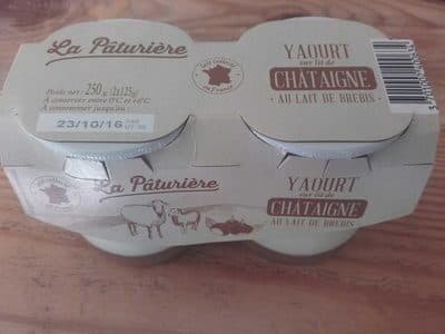 La Pâturière Yaourt au lait de brebis sur lit de châtaigne packshot