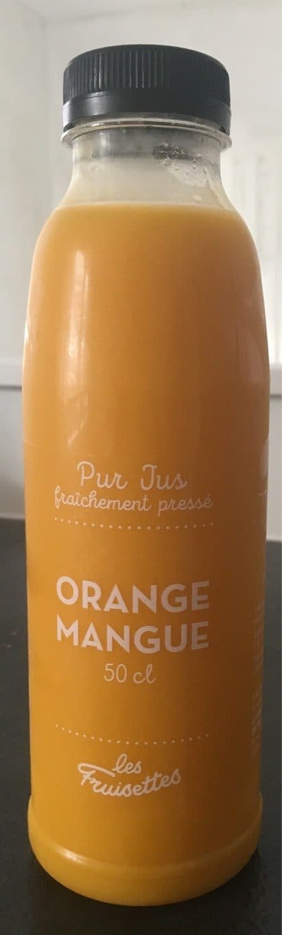 Les Fruisettes Pur jus fraîchement pressé orange mangue packshot