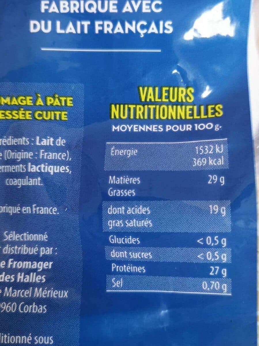 TENDREPRÉ Emmental français râpé packshot