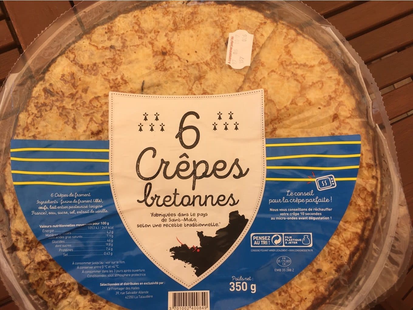Grand Frais 6 Crêpes bretonnes packshot
