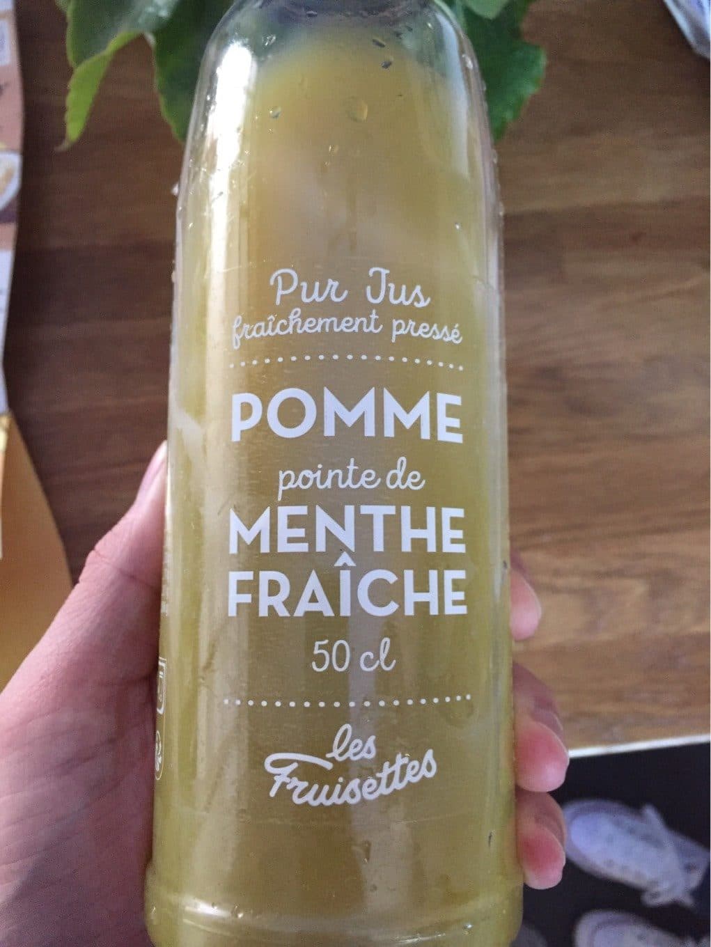 Les fruisettes Jus de Pomme Menthe packshot
