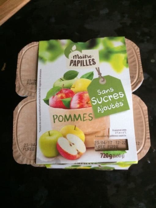 Maitres Papilles Compotes De Pommes packshot