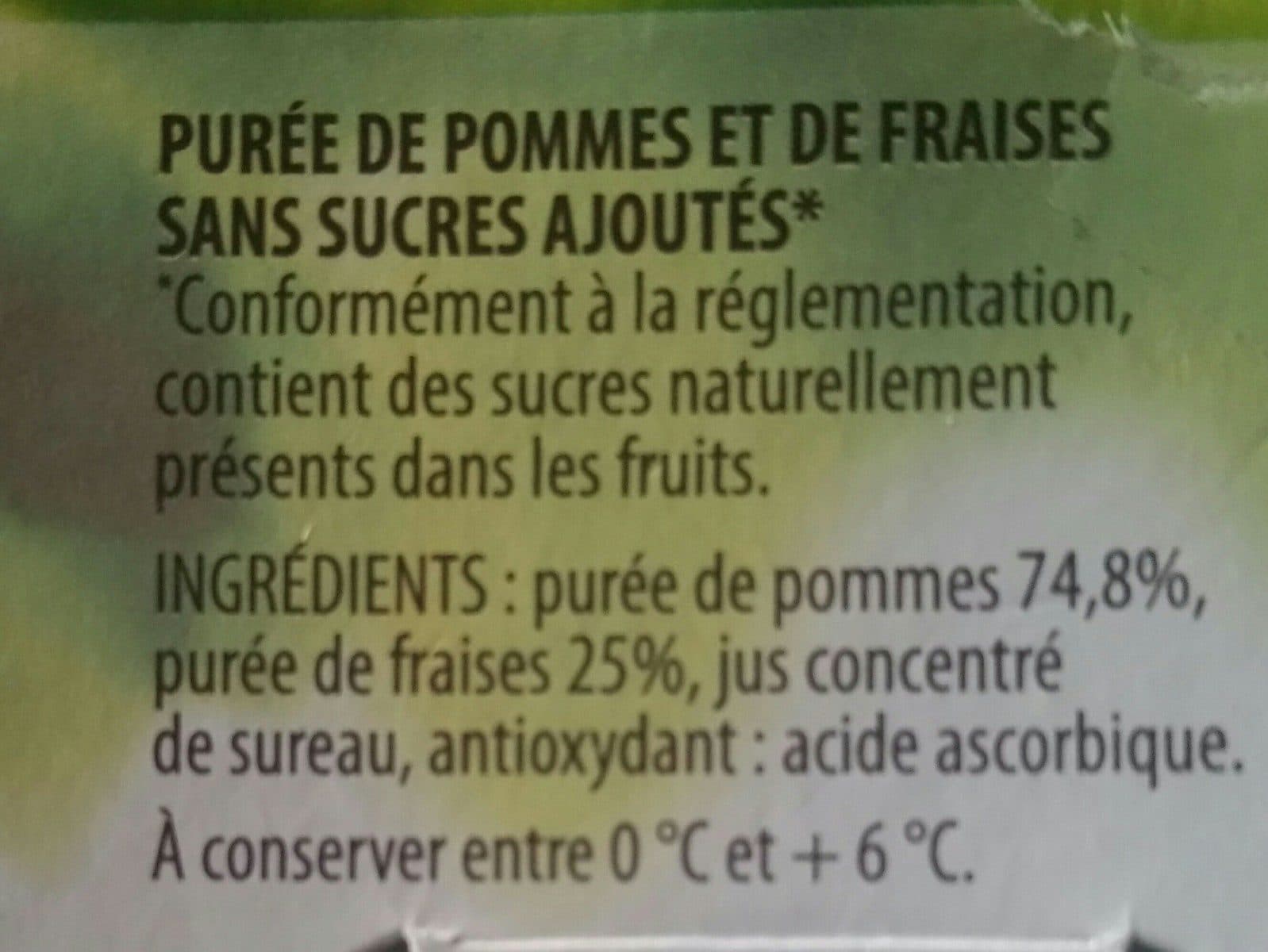 Maître Papilles Compote pommes fraises packshot