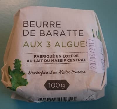 Le Fromager des Halles Beurre de Baratte aux 3 Algues packshot