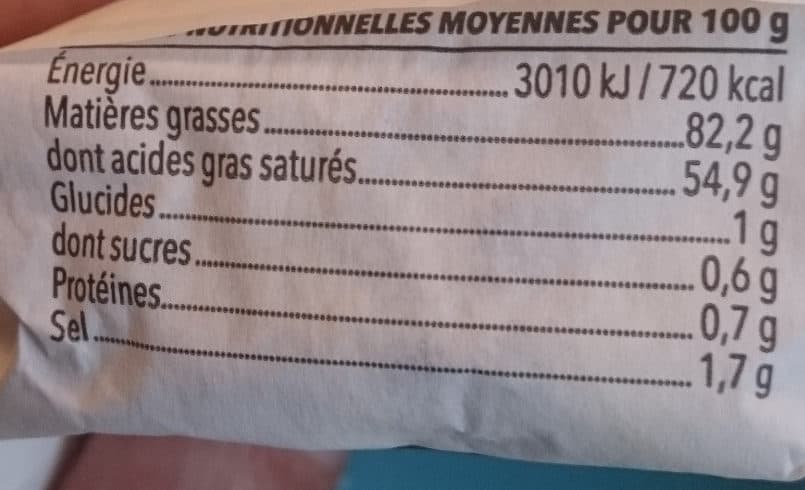 Le Fromager des Halles Beurre de Baratte aux 3 Algues packshot