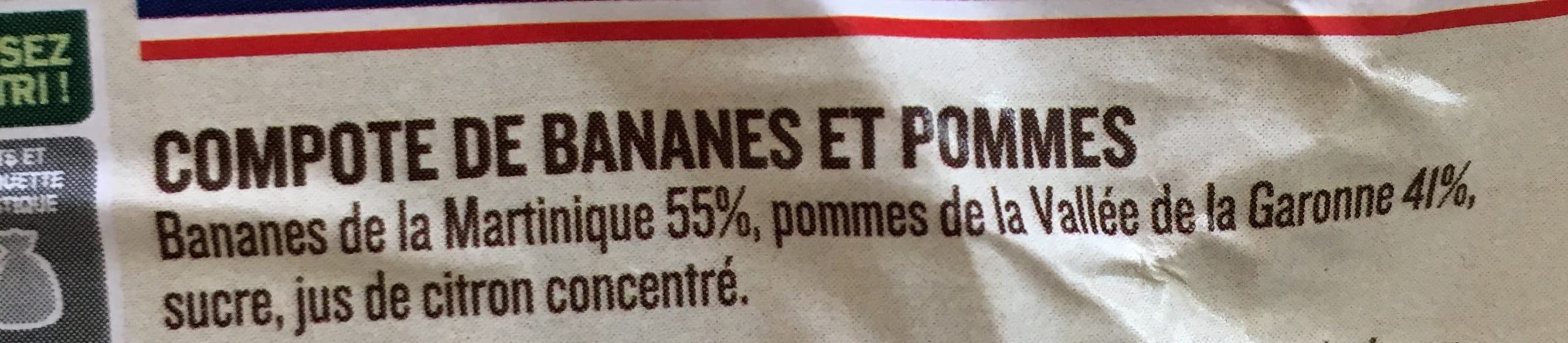 Les Compotes De Maitre Papilles Compote de bananes et pommes packshot