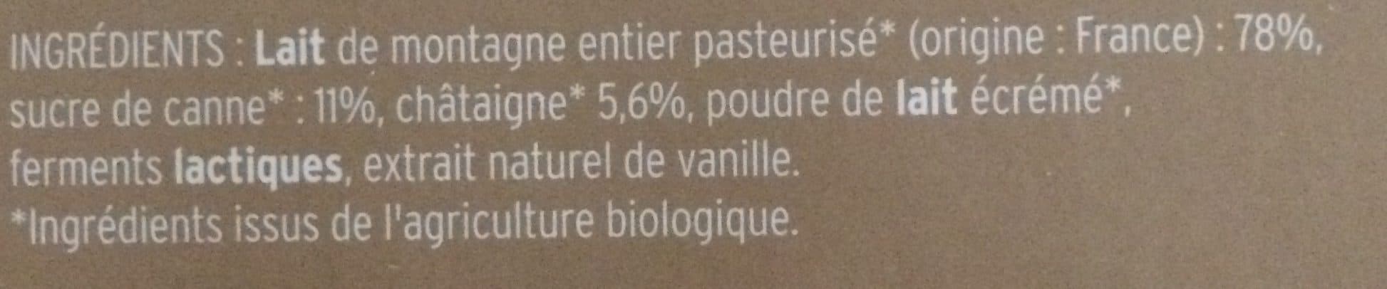 Monbertille Yaourt brassé sur lit de chataignes packshot