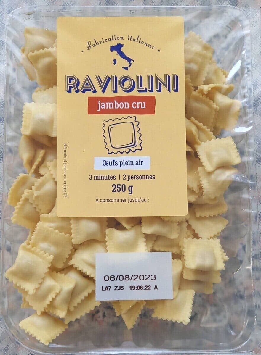 RAVIOLINI RAVIOLINI jambon cru packshot