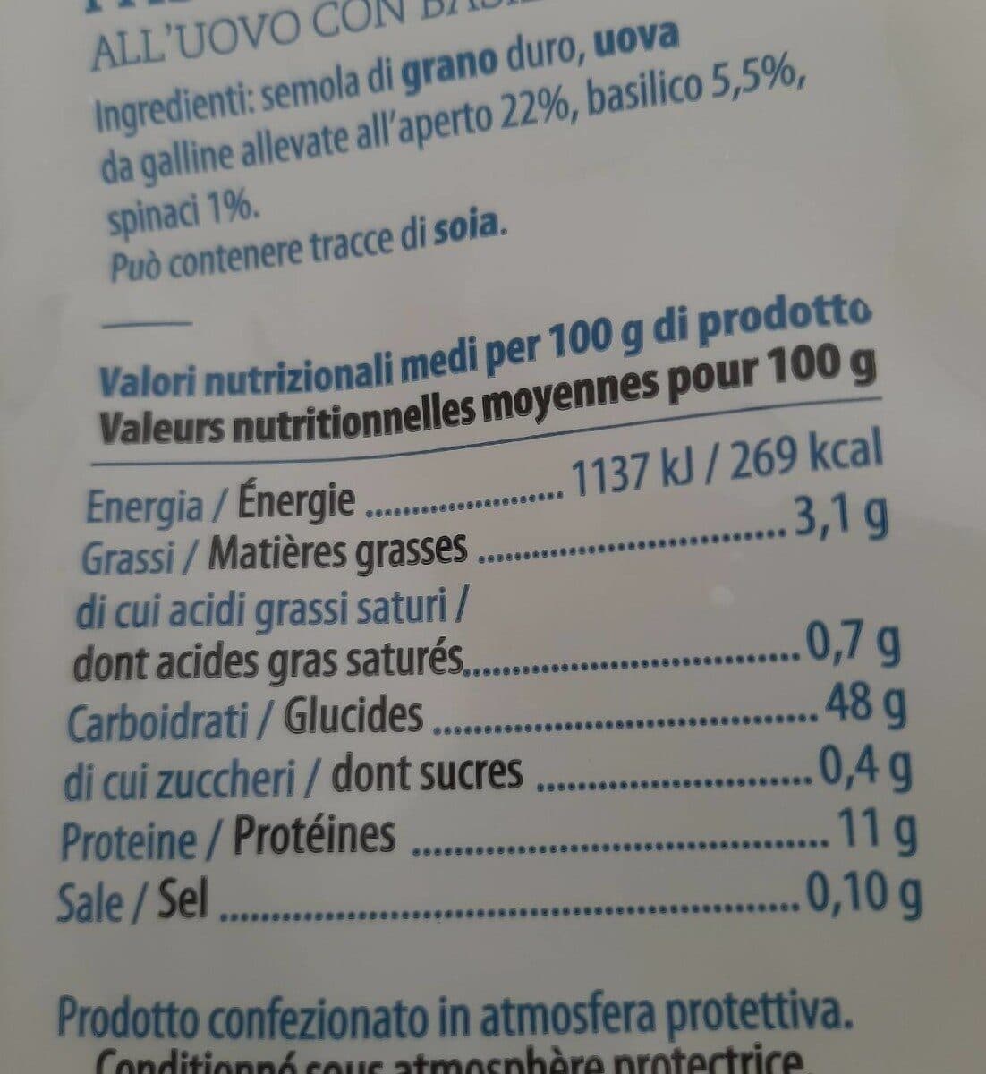 Dorolina Tagliatelles aux Basilic packshot