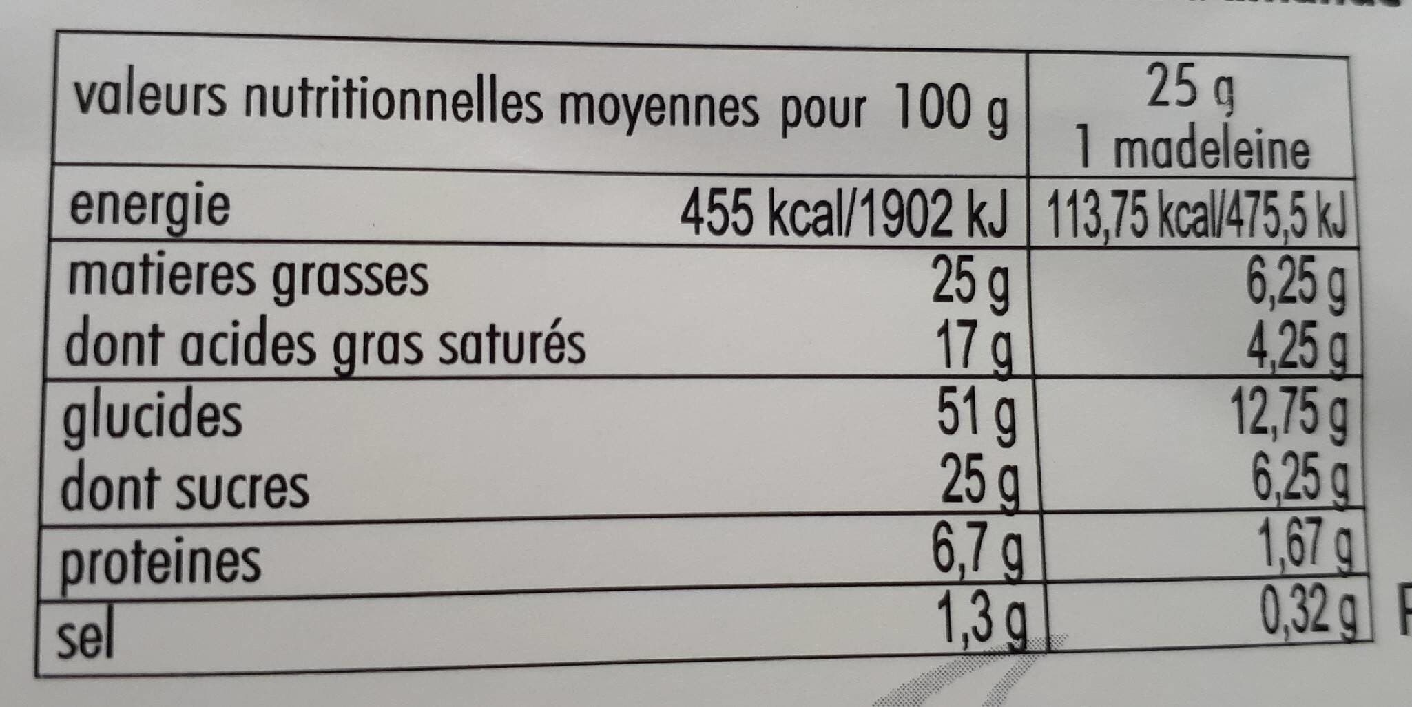 Biscuiterie Jeannette Madeleines Amande packshot