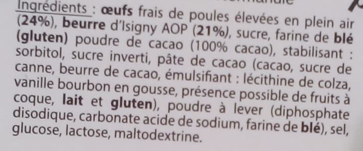 Biscuiterie Jeannette Theobroma (x8), madeleines chocolat packshot