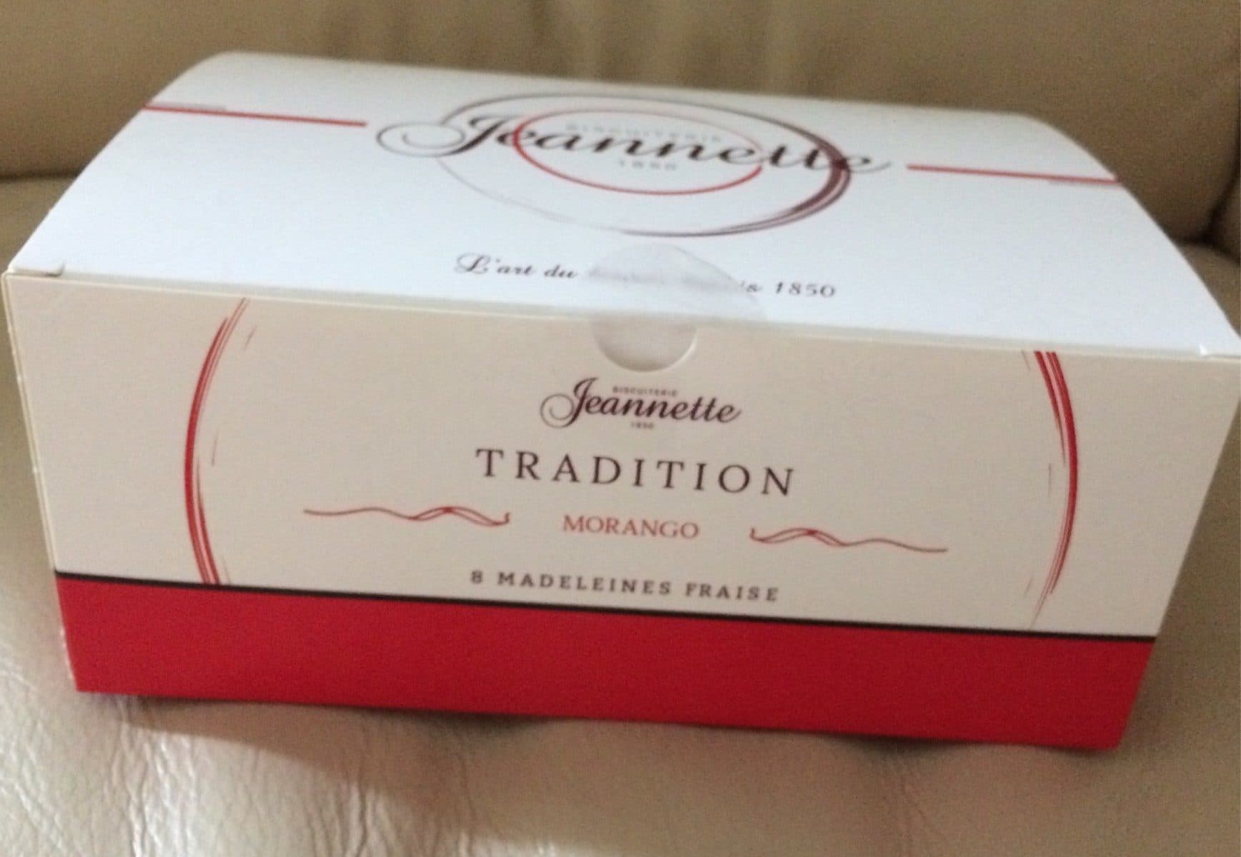 Biscuiterie Jeannette Jeannette Tradition Morango - 8 Madeleines Fraise packshot