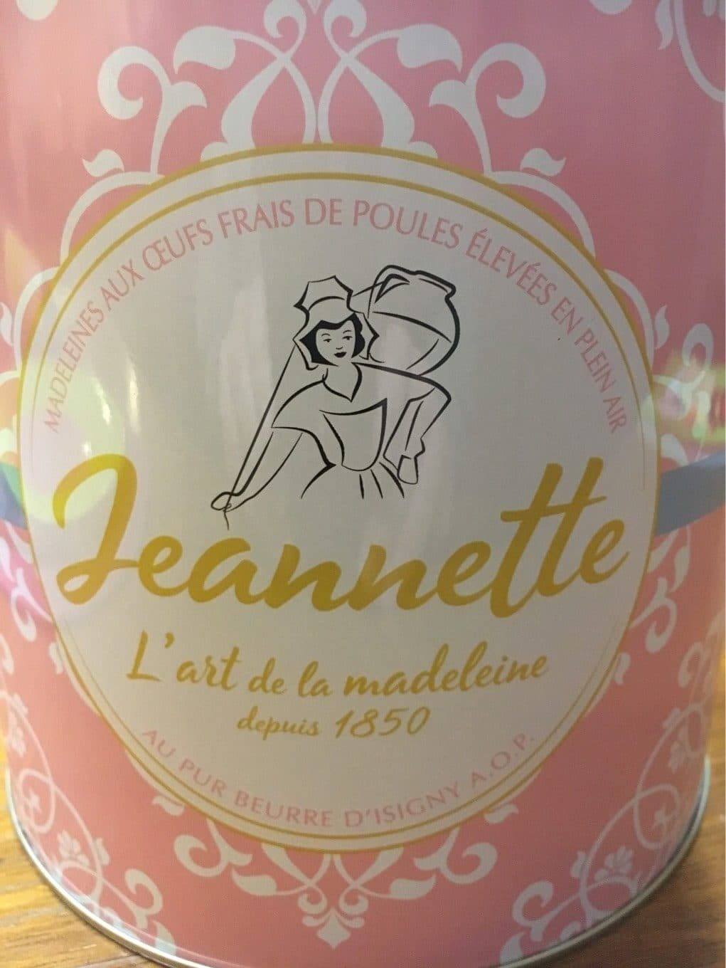 Biscuiterie Jeannette Madeleines pur beurre d’Isigny AOP et aux oeufs packshot