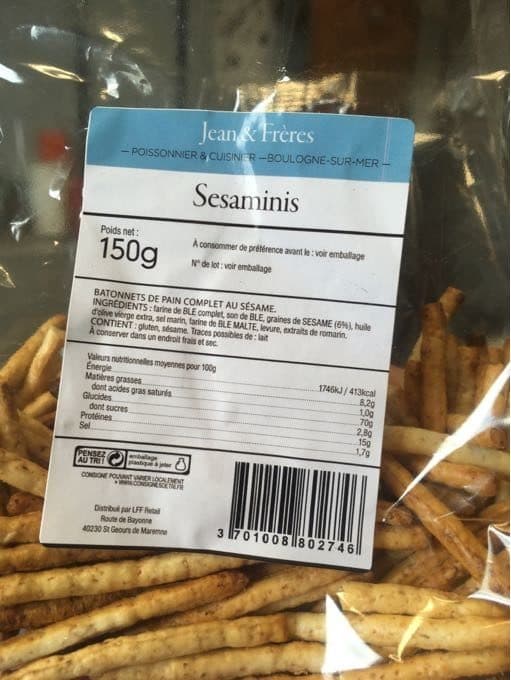 Jean & Freres Sesaminis packshot