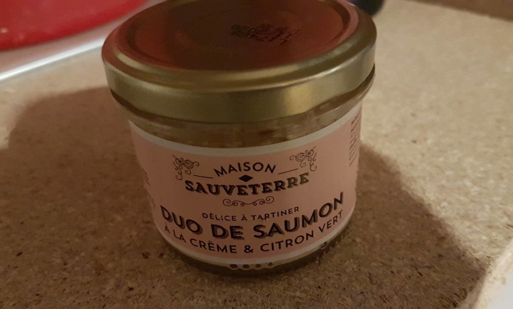 Maison Sauveterre Délices à tartiner duo de saumon à la crème et citron vert packshot