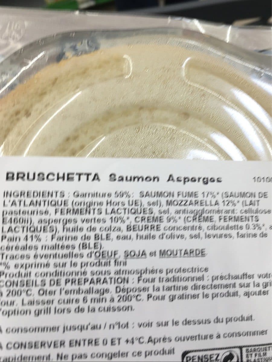 Sophie H & Co Bruschetta de Sophie Saumon fumé Asperges packshot