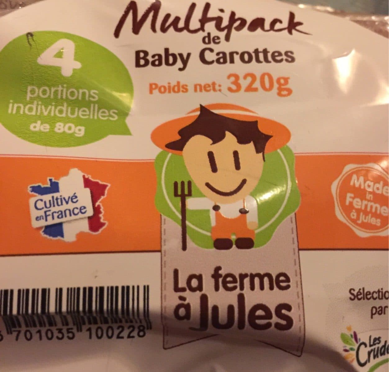 La ferme a jules Multipack de baby carottes packshot