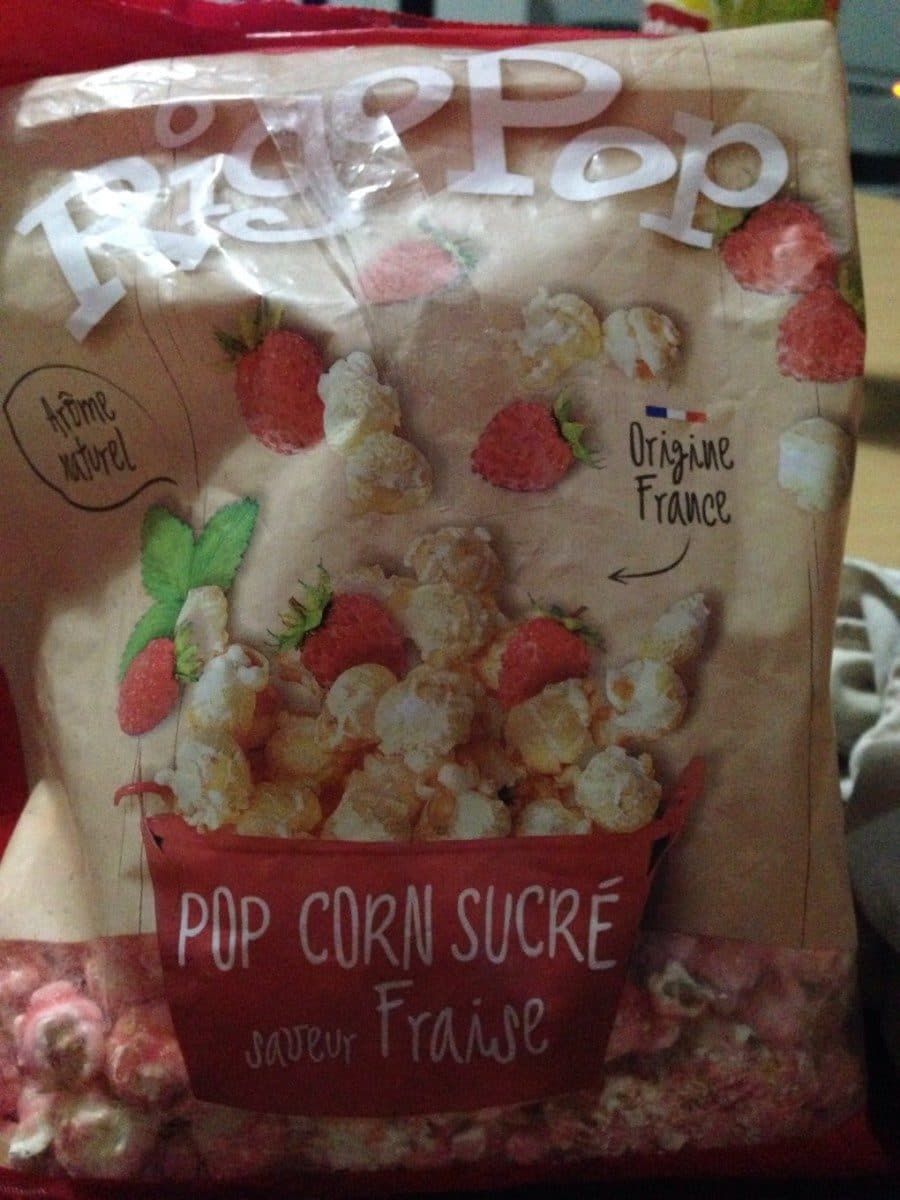 Open Food Facts Pop corn sucre saveur fraise packshot