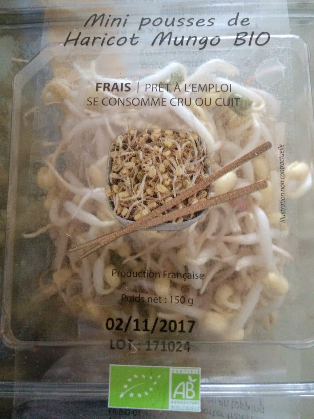 les crudettes mini pousses de haricots mungo packshot