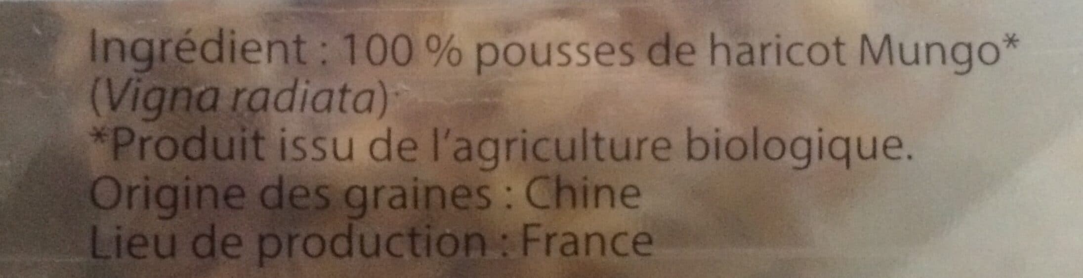 les crudettes mini pousses de haricots mungo packshot