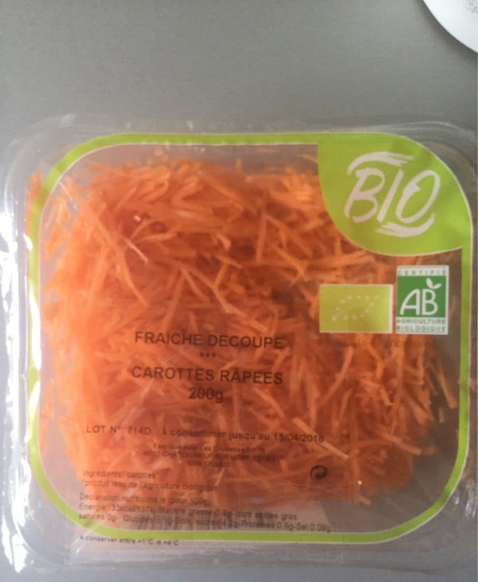 Open Food Facts Carottes rapées packshot