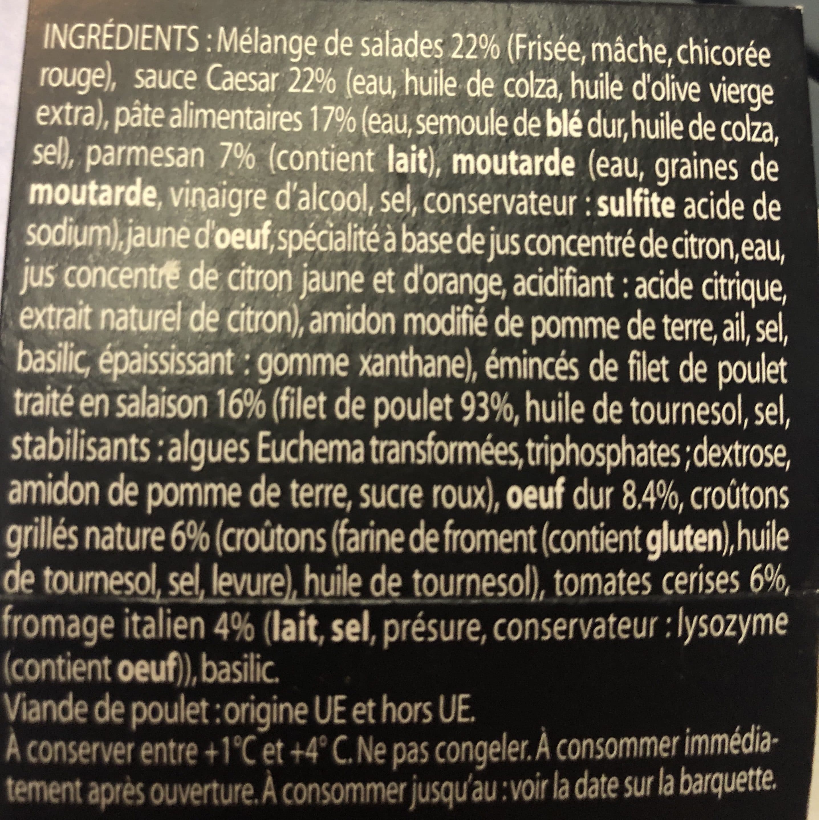 Les Crudettes Salade César packshot