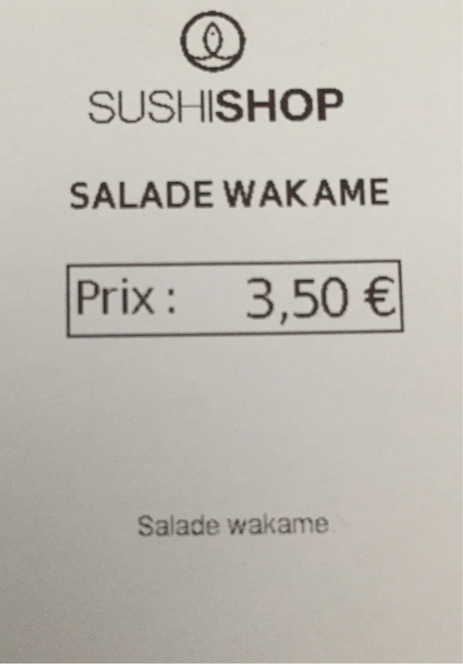 SUSHISHOP Salade Wakame packshot