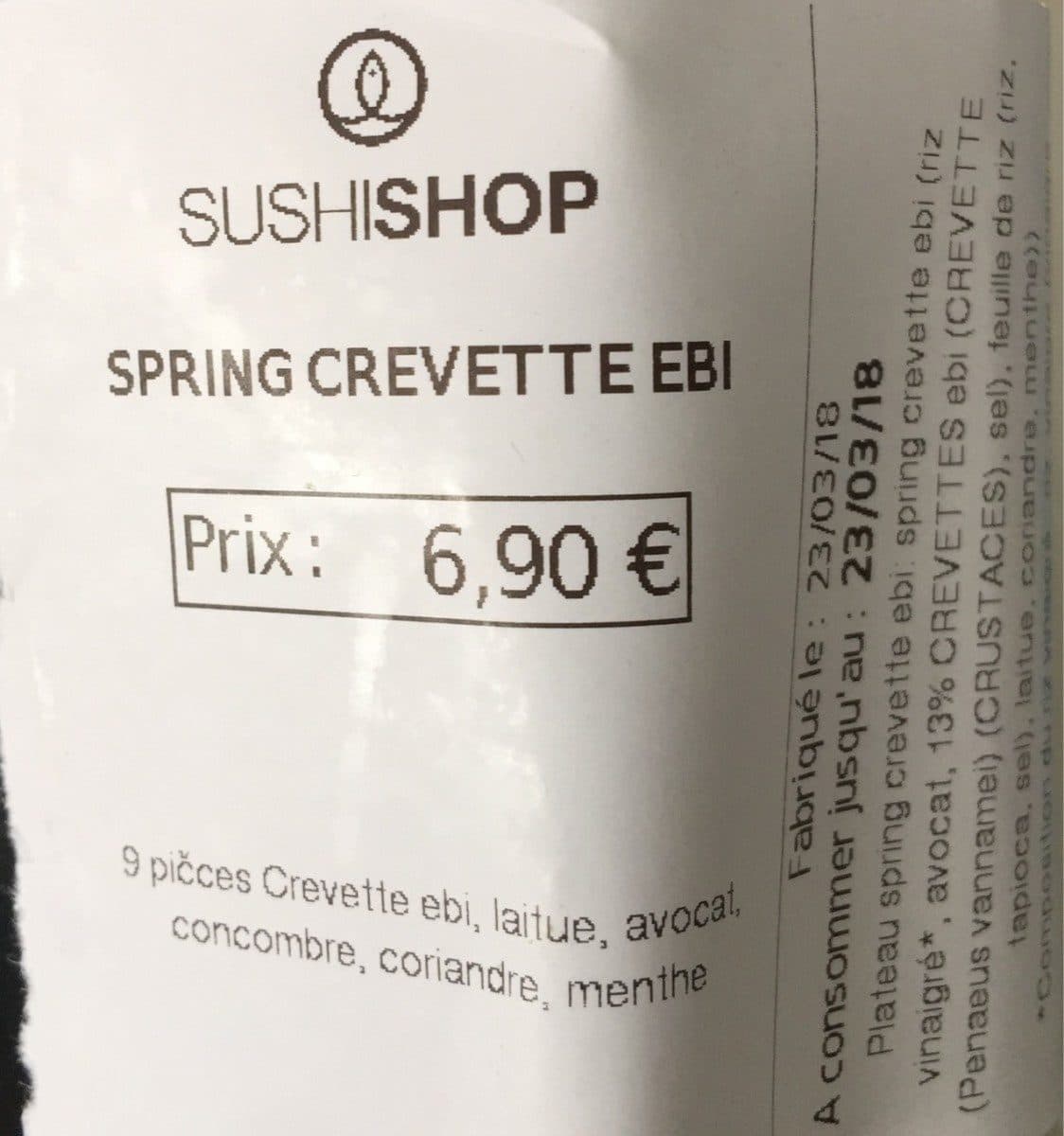 Open Food Facts Spring crevette packshot