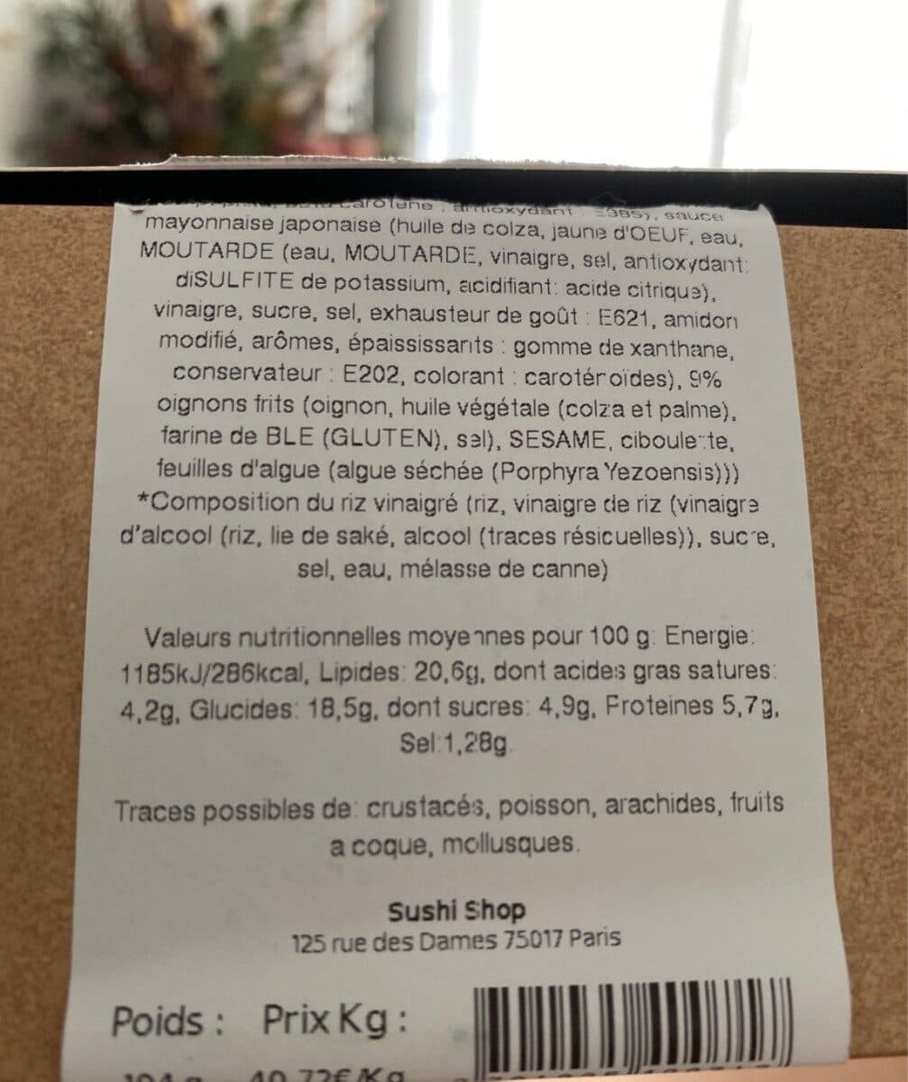Sushi Shop Signature Roll Crispy Chicken packshot
