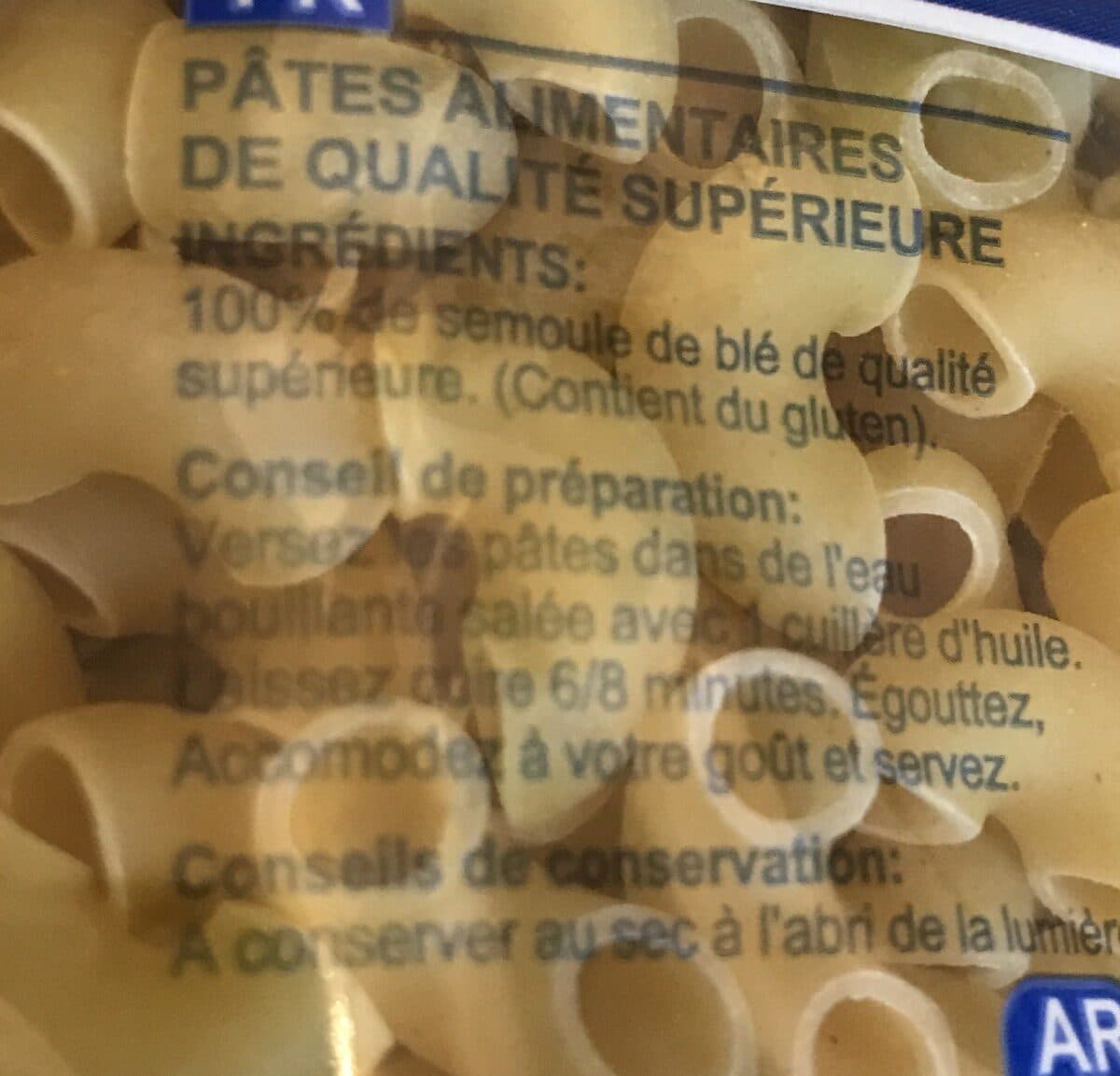 Open Food Facts Pasta Prima Gros Coudes packshot
