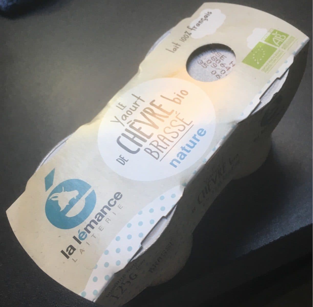 La Lémance Le yaourt de chevre bio brassé nature packshot