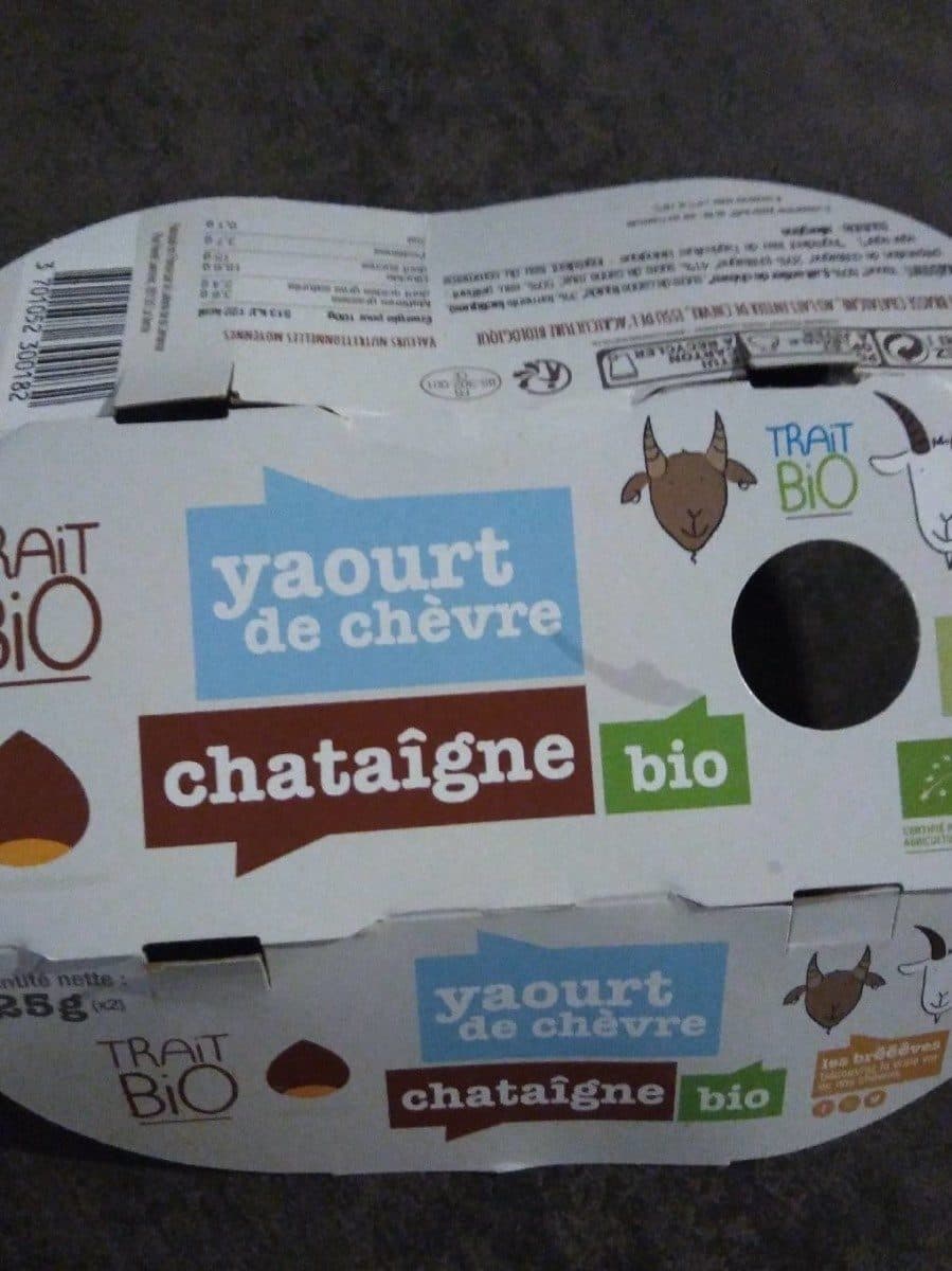 Trait Bio Yaourt de chèvre a la châtaigne packshot