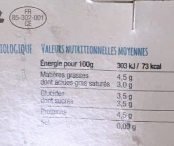 Trait Bio Yaourt de chevre packshot