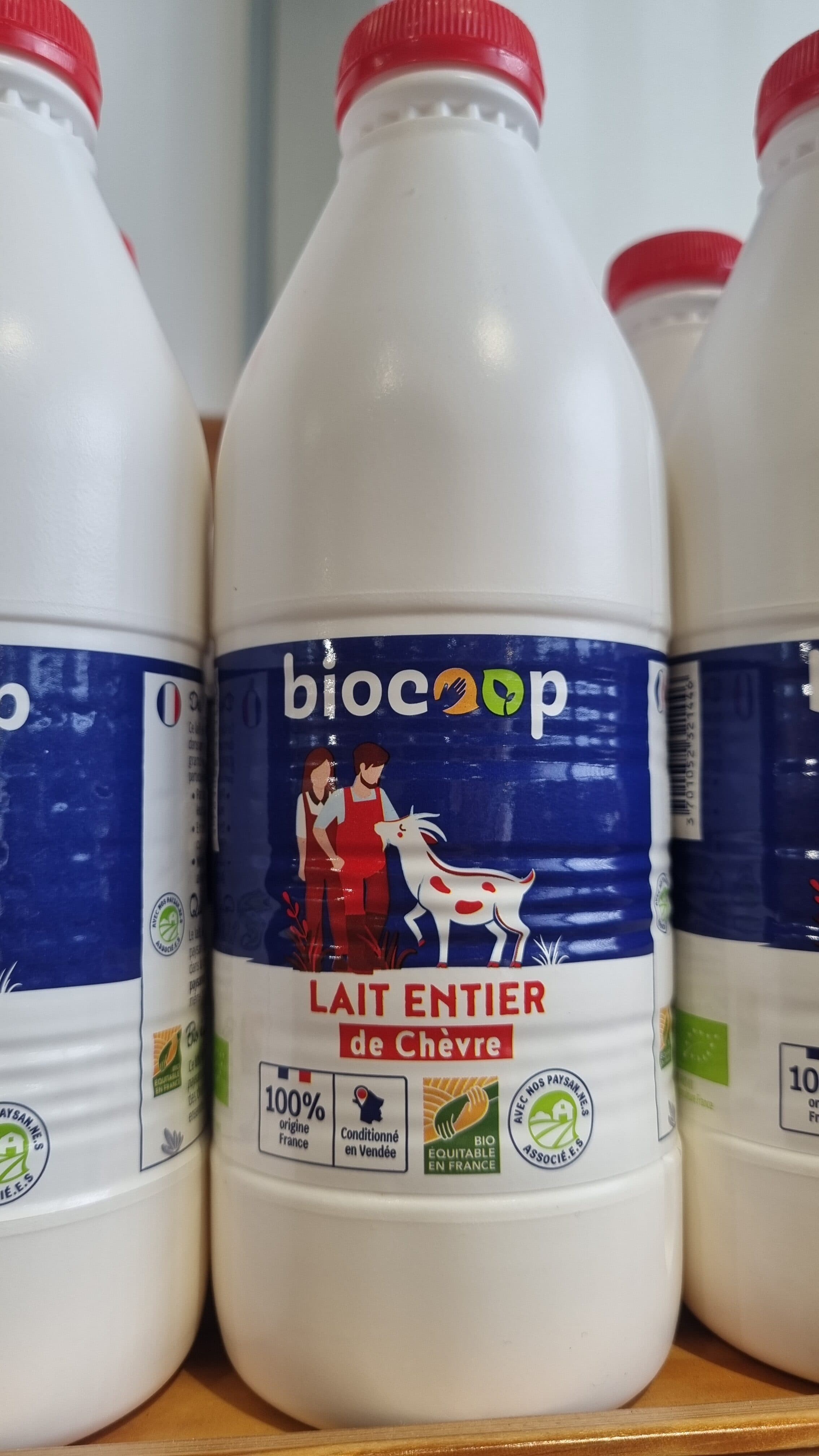 Biocoop Lait entier de chèvre packshot