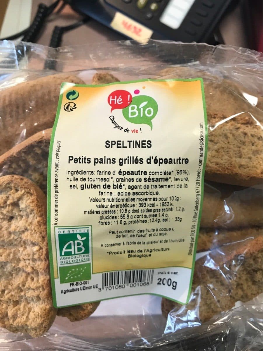 Open Food Facts Speltines packshot