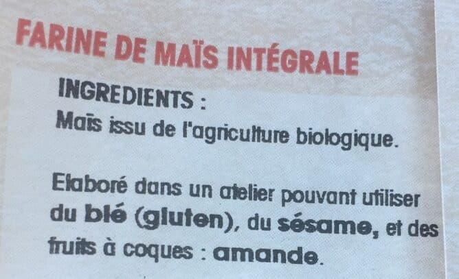 Naturéo Ma farine de Maïs intégrale packshot