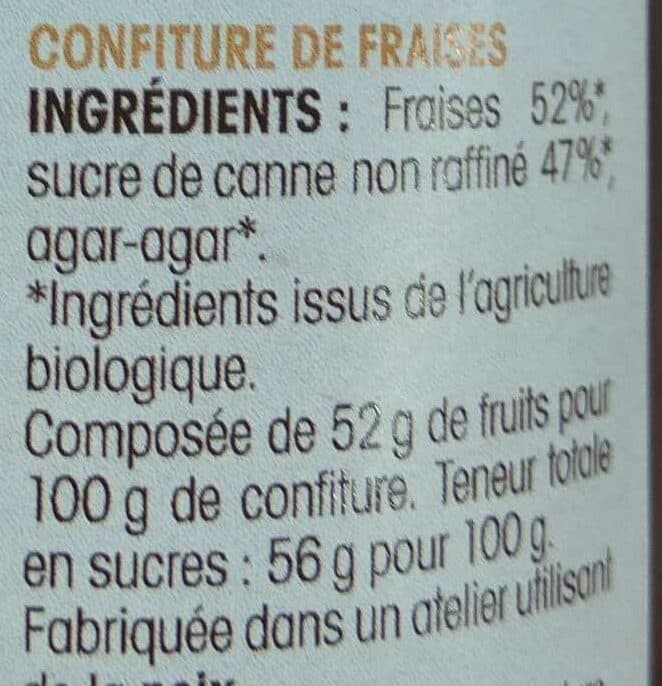 Natureo Ma confiture de fraises à l'ancienne packshot