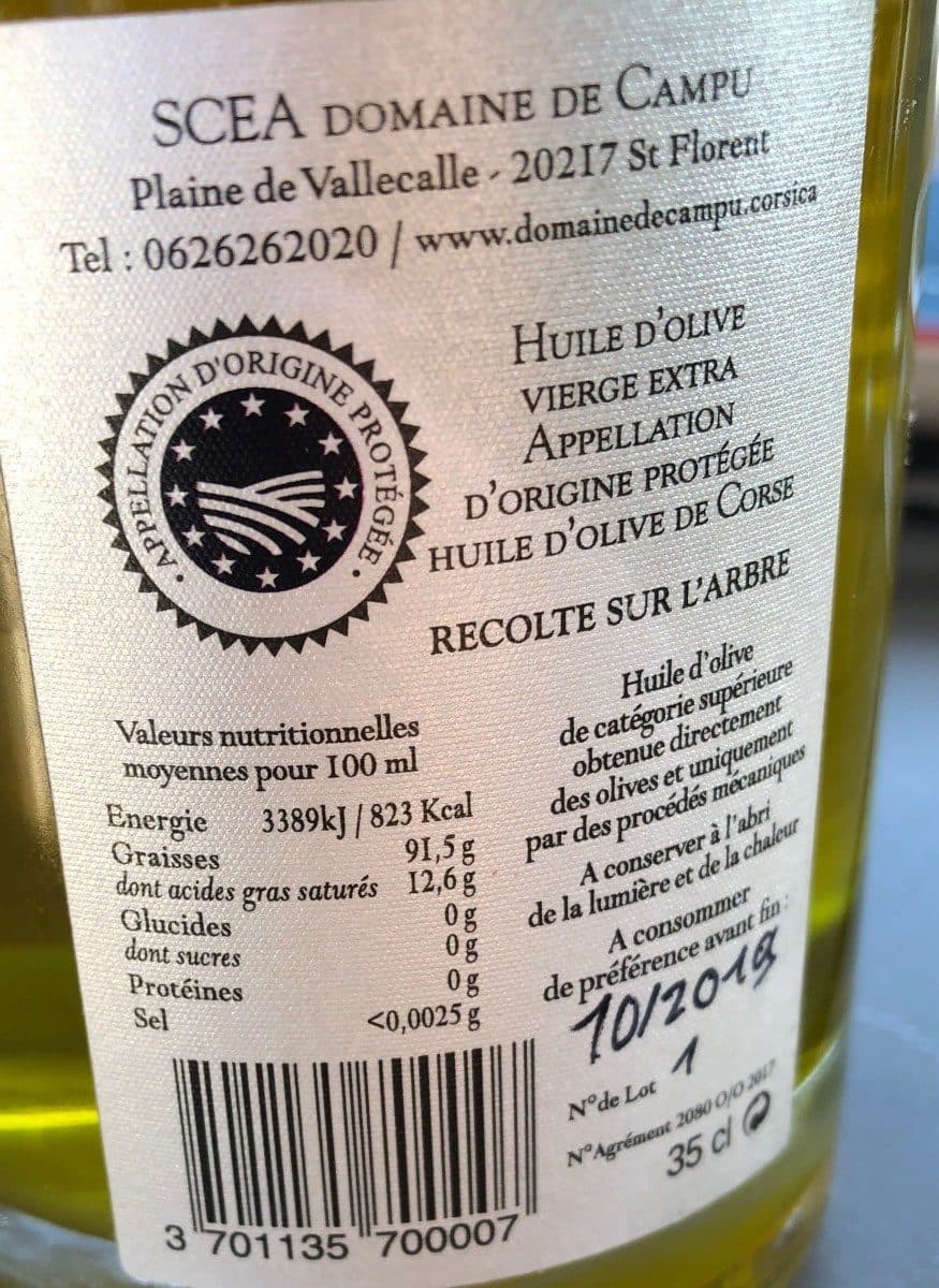 Open Food Facts Huile d'olive vierge extra packshot