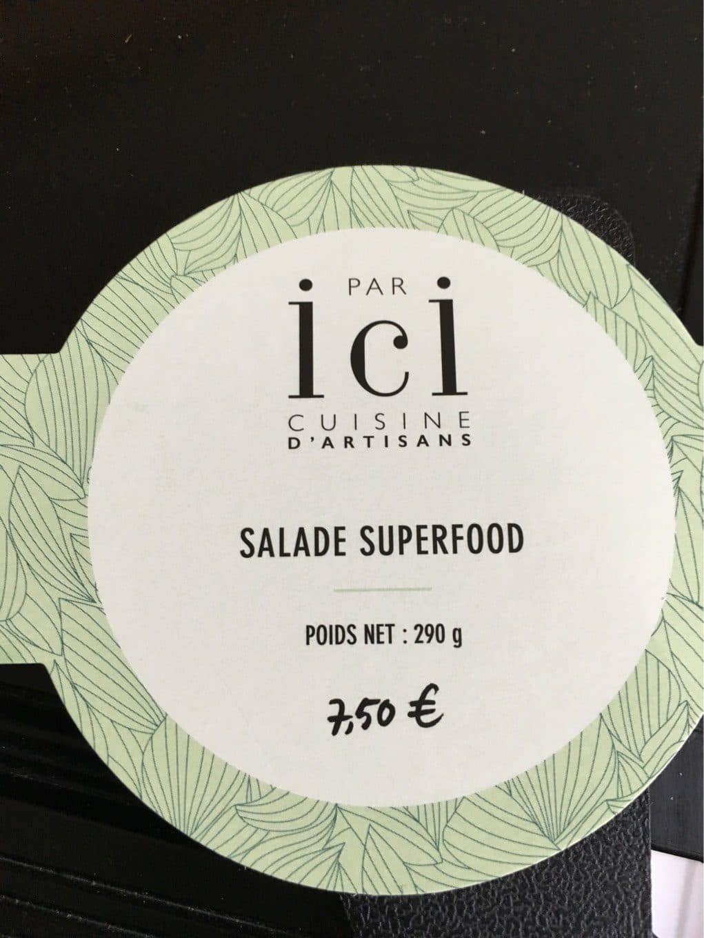 Par Ici Cuisine D’artisans Salade superfood packshot