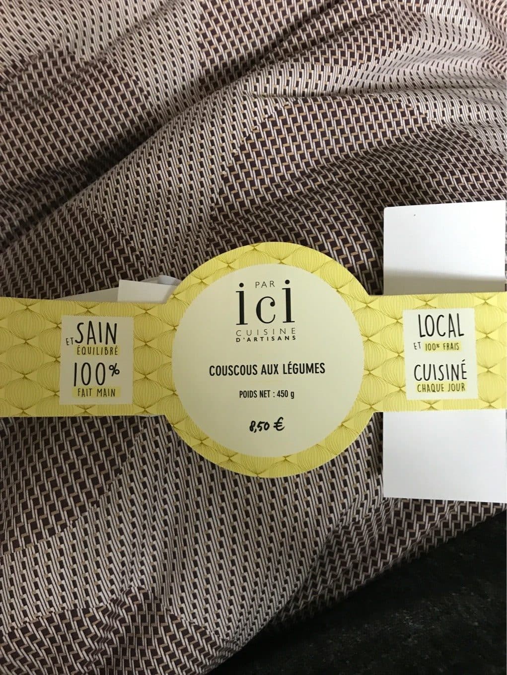 ICI Cuisine d’artisans Couscous aux légumes packshot