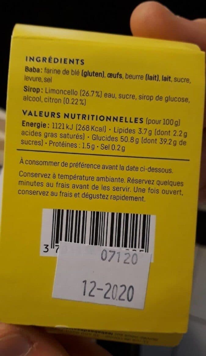 Les Babas de Saint-Malo Babas au limoncello et aux citrons packshot