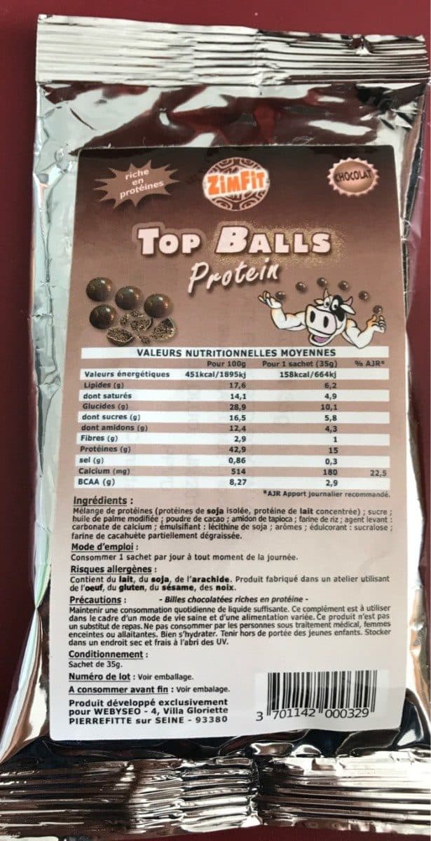 Open Food Facts Top Balls Protein packshot