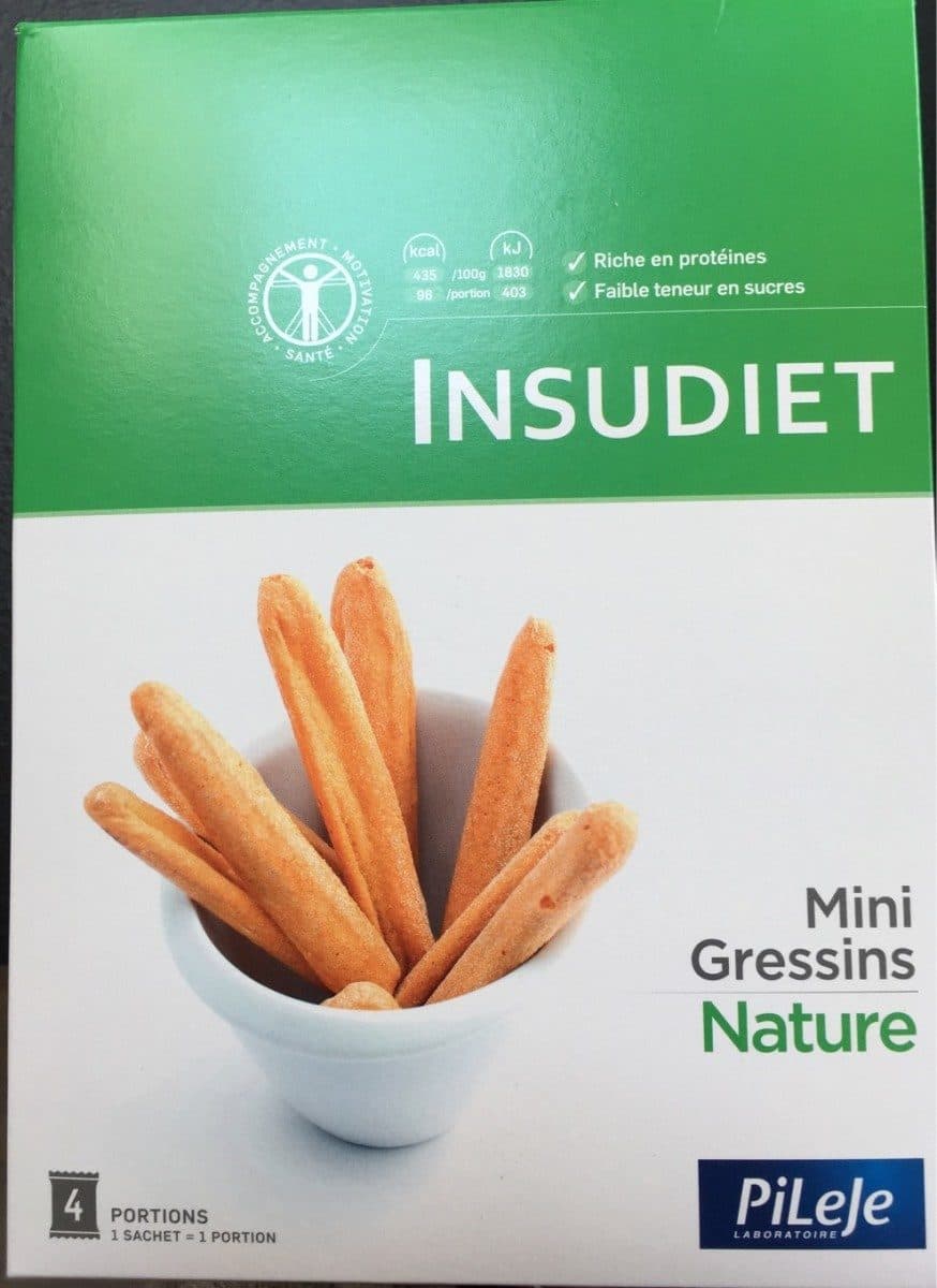 Insudiet Mini gressins Nature packshot